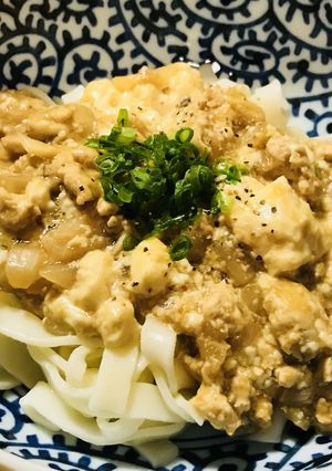 和風な麻婆豆腐のあん●あんかけきしめん-レシピのメイン写真