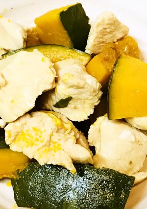 鶏肉とカボチャの甘煮●いろいろ野菜の煮物-レシピのメイン写真