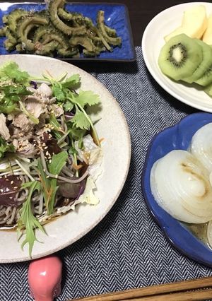 パクチーそば-レシピのメイン写真