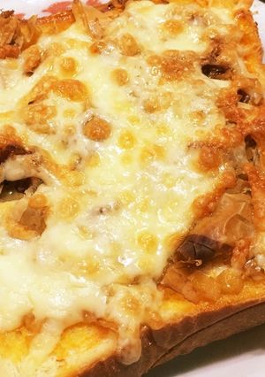 納豆ピザトースト-レシピのメイン写真