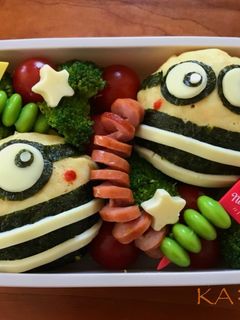 キャラ弁☆ミニオンズのオムライス-レシピのメイン写真