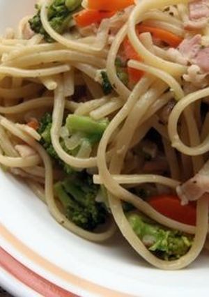 ベーコンとたっぷり野菜のコクうまパスタ-レシピのメイン写真