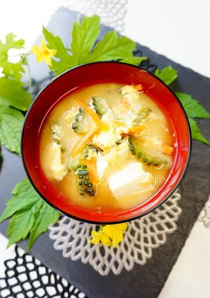 【ゴーヤチャンプルー風 お味噌汁】-レシピのメイン写真