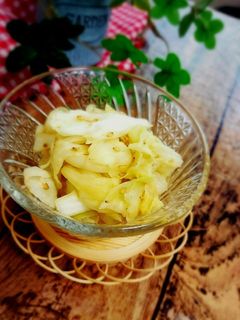 5分で簡単!キャベツのゆず胡椒和え-レシピのメイン写真
