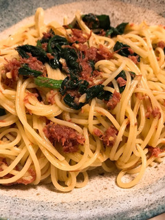 コンビーフ で簡単ペペロンチーノ-レシピのメイン写真