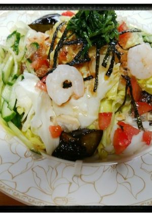 糖質制限 サラダうどん ガスト風-レシピのメイン写真