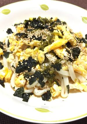 ヘルシーうどん高菜入り!(^^)!-レシピのメイン写真