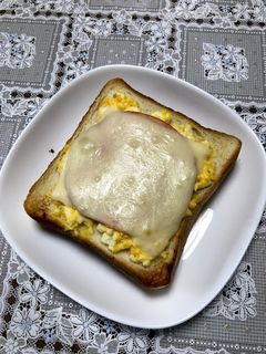 ゆで卵でエッグトースト-レシピのメイン写真
