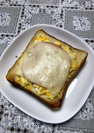 ゆで卵でエッグトースト-レシピのメイン写真