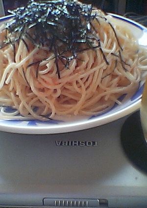 にんにくたらこスパ-レシピのメイン写真