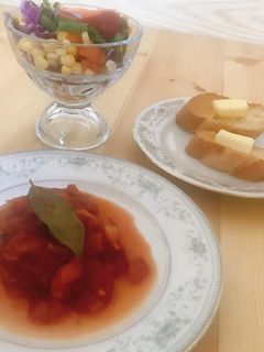 トマト煮込み大豆ハンバーグ-レシピのメイン写真