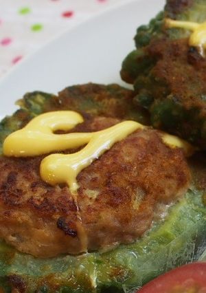ゴーヤのカレーマヨ肉詰め-レシピのメイン写真