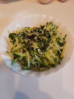 黄にらときゅうりの中華風和え物-レシピのメイン写真