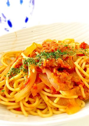 牛乳で作るのトマトクリームパスタ-レシピのメイン写真