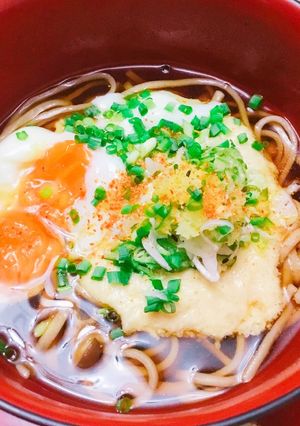 温玉オクラとろろ蕎麦-レシピのメイン写真