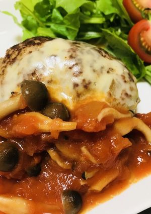 簡単イタリアンチーズハンバーグ-レシピのメイン写真