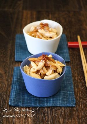 蒸し鶏とメンマのピリ辛和え。-レシピのメイン写真