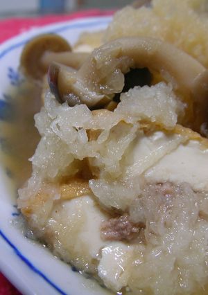 【男の料理】肉詰め厚揚げのおろし煮-レシピのメイン写真