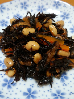 お弁当に簡単で甘辛!大豆とひじきの煮物-レシピのメイン写真