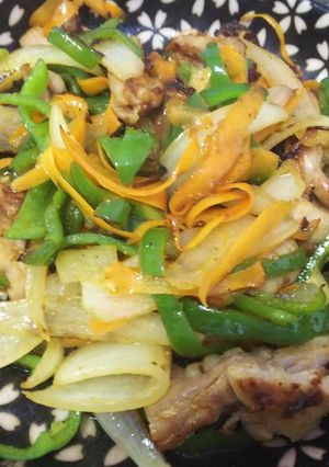 簡単・鶏肉と野菜の明太子辣油炒め-レシピのメイン写真