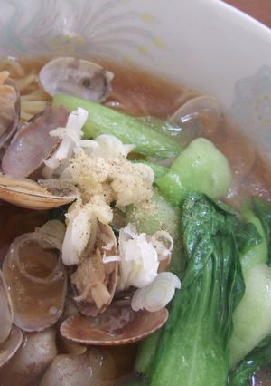 にんにくの香りがそそるアサリ醤油ラーメン-レシピのメイン写真