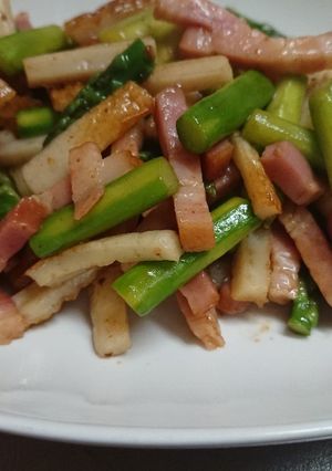 ベーコンちくわアスパラ★バター醤油炒め★-レシピのメイン写真