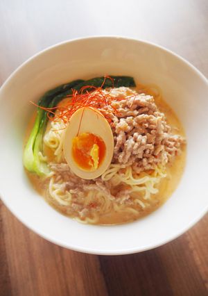 ピリ辛ごまだれ豆乳坦々麺-レシピのメイン写真