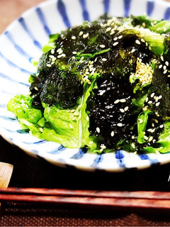レタスやサンチュで♪簡単チョレギサラダ-レシピのメイン写真