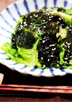 レタスやサンチュで♪簡単チョレギサラダ-レシピのメイン写真