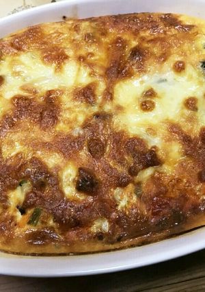 簡単!生地なし馬鈴薯ほうれん草のキッシュ-レシピのメイン写真