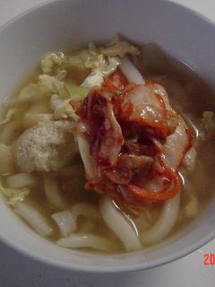 簡単!キムチうどん-レシピのメイン写真