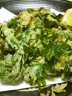 酢を足してサクサク春菊の天ぷら-レシピのメイン写真