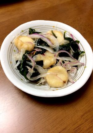 新玉ねぎと麩の甘酢あえ-レシピのメイン写真