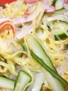春雨と錦糸たまごでめんつゆ入り酢の物-レシピのメイン写真