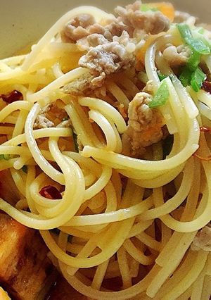 簡単♡ひき肉のペペロンチーノ-レシピのメイン写真