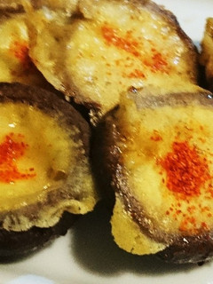 フライパンで!焦がし醤油のしいたけチーズ-レシピのメイン写真