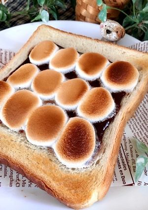 食パンで★チョコマシュマロトースト-レシピのメイン写真