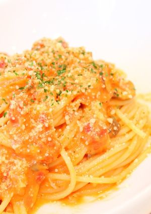 カニのリッチトマトクリームパスタ-レシピのメイン写真