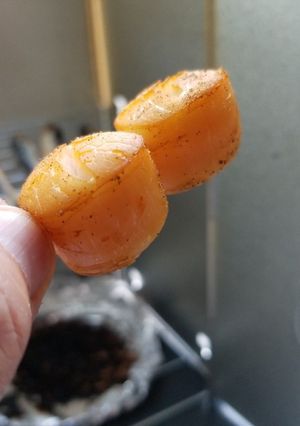 ベビーホタテの熱燻製-レシピのメイン写真