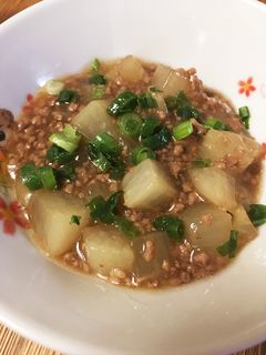 大根とひき肉の昆布だし醤油煮-レシピのメイン写真