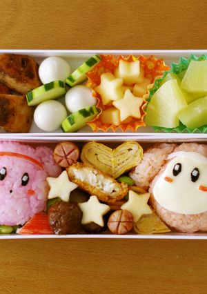 星のカービィとワドルディの運動会キャラ弁-レシピのメイン写真
