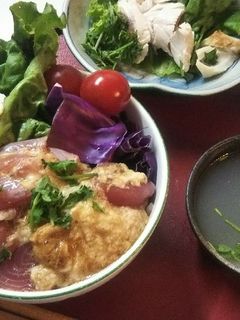 山かけ丼定食(血管ダイエット1239)-レシピのメイン写真