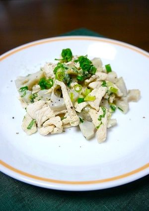ダイエット！レンコンとむね肉のマヨ炒め-レシピのメイン写真