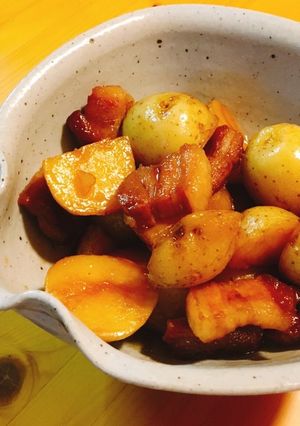 新じゃがと豚バラ肉の煮っころがし-レシピのメイン写真