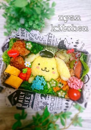 簡単『ポムポムプリンと紫陽花』弁当♡-レシピのメイン写真