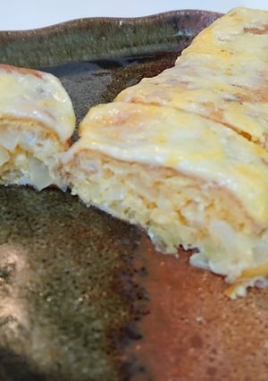 旨いよー☺️チーズオニオン卵焼き-レシピのメイン写真