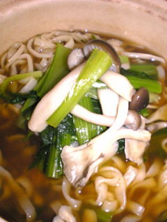 キノコと小松菜の“艶うどん”-レシピのメイン写真