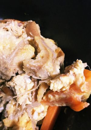 肉なしヘルシー☆なめ茸とお麩の卵とじ丼-レシピのメイン写真