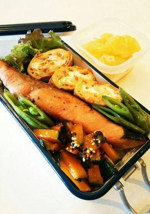 お弁当(6/4)鮭の幽庵焼-レシピのメイン写真
