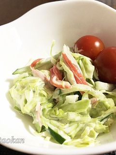 キャベツとカニカマのマヨネーズサラダ-レシピのメイン写真